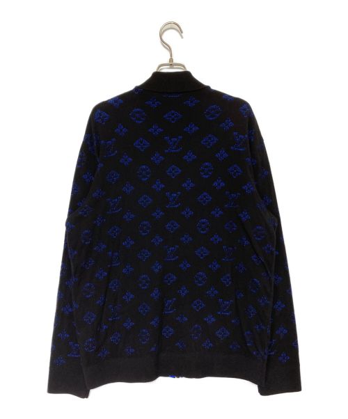 LOUIS VUITTON（ルイ ヴィトン）LOUIS VUITTON (ルイ ヴィトン) ドロップニードルモノグラムボンバージャケット ブラック サイズ:Mの古着・服飾アイテム