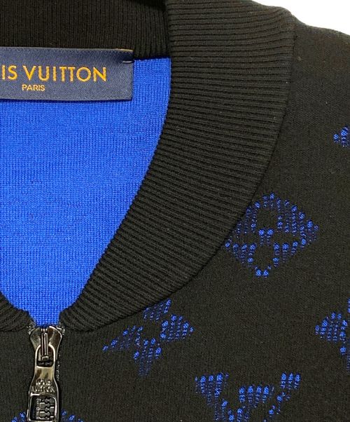 LOUIS VUITTON（ルイ ヴィトン）LOUIS VUITTON (ルイ ヴィトン) ドロップニードルモノグラムボンバージャケット ブラック サイズ:Mの古着・服飾アイテム