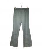 PLEATS PLEASEプリーツプリーズ）の古着「プリーツパンツ」｜ブルー