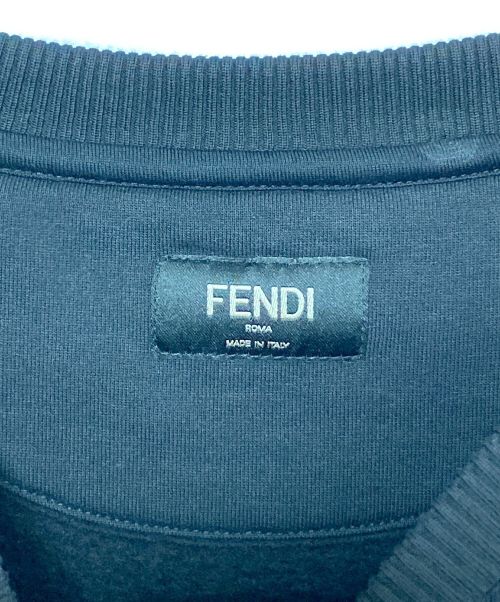 FENDI（フェンディ）FENDI (フェンディ) スパンコールロゴスウェット ブラック サイズ:Sの古着・服飾アイテム