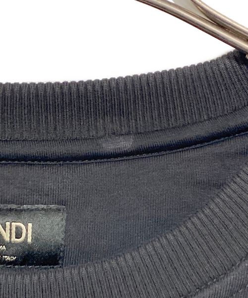 FENDI（フェンディ）FENDI (フェンディ) スパンコールロゴスウェット ブラック サイズ:Sの古着・服飾アイテム
