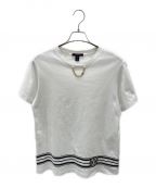 LOUIS VUITTONルイ ヴィトン）の古着「LV Logo Chain Print T-Shirt」｜ホワイト