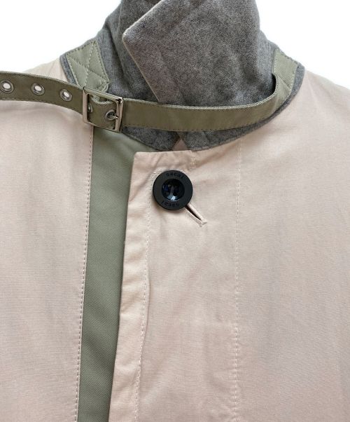 sacai（サカイ）sacai (サカイ) eric haze (エリックヘイズ) 23SS バック刺繍コート ライトピンク サイズ:2の古着・服飾アイテム