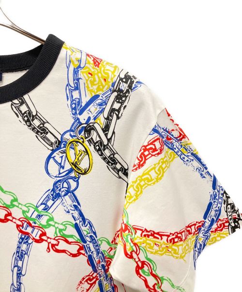 LOUIS VUITTON（ルイ ヴィトン）LOUIS VUITTON (ルイ ヴィトン) マルチカラー LVチェーンプリントTシャツ マルチカラー サイズ:Sの古着・服飾アイテム