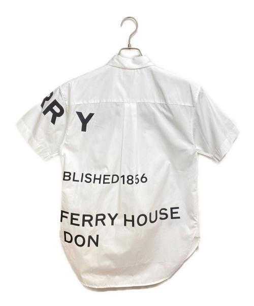BURBERRY（バーバリー）BURBERRY (バーバリー) ホースフェリー半袖シャツ ホワイト サイズ:34の古着・服飾アイテム