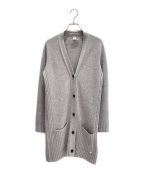 HERMESエルメス）の古着「100% Cashmere cardigan」｜グレー
