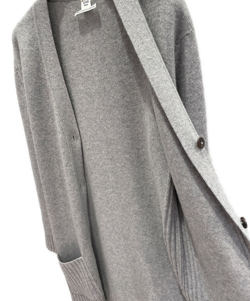 HERMES（エルメス）HERMES (エルメス) 100% Cashmere cardigan グレー サイズ:34の古着・服飾アイテム