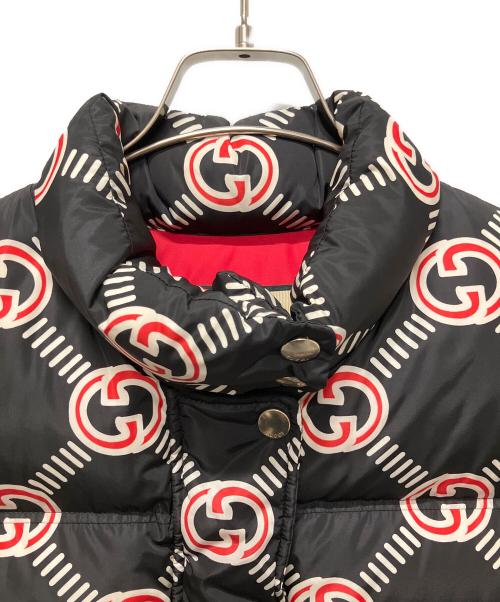 GUCCI（グッチ）GUCCI (グッチ) GGロゴダウンベスト ブラック サイズ:36の古着・服飾アイテム