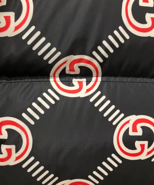 GUCCI（グッチ）GUCCI (グッチ) GGロゴダウンベスト ブラック サイズ:36の古着・服飾アイテム