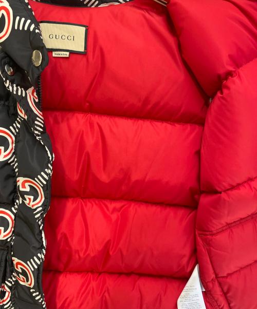 GUCCI（グッチ）GUCCI (グッチ) GGロゴダウンベスト ブラック サイズ:36の古着・服飾アイテム