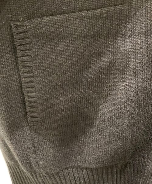 HERMES（エルメス）HERMES (エルメス) 100% cashmere cardigan ブラック サイズ:44の古着・服飾アイテム