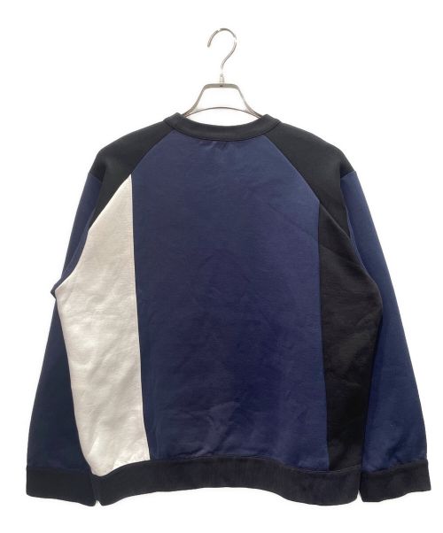 LOUIS VUITTON（ルイ ヴィトン）LOUIS VUITTON (ルイ ヴィトン) モノグラム 切替 スウェット ネイビー×ブラック サイズ:XXLの古着・服飾アイテム