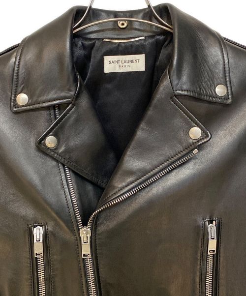 Saint Laurent Paris（サンローランパリ）Saint Laurent Paris (サンローランパリ) 16SS L01 クラシックモーターサイクルレザージャケット/エディ期/Archive ブラック サイズ:44の古着・服飾アイテム