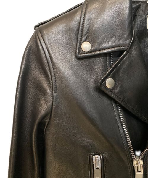 Saint Laurent Paris（サンローランパリ）Saint Laurent Paris (サンローランパリ) 16SS L01 クラシックモーターサイクルレザージャケット/エディ期/Archive ブラック サイズ:44の古着・服飾アイテム