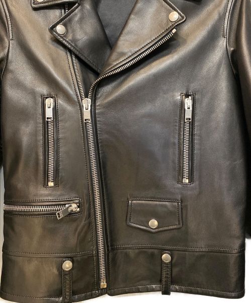 Saint Laurent Paris（サンローランパリ）Saint Laurent Paris (サンローランパリ) 16SS L01 クラシックモーターサイクルレザージャケット/エディ期/Archive ブラック サイズ:44の古着・服飾アイテム