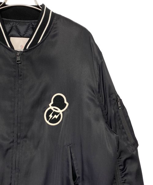 MONCLER（モンクレール）MONCLER (モンクレール) FRAGMENT DESIGN (フラグメントデザイン) HAN/ダウンジャケット ブラックの古着・服飾アイテム