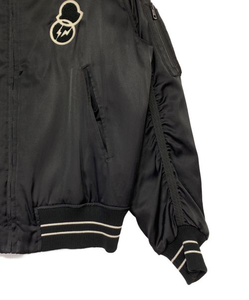 MONCLER（モンクレール）MONCLER (モンクレール) FRAGMENT DESIGN (フラグメントデザイン) HAN/ダウンジャケット ブラックの古着・服飾アイテム