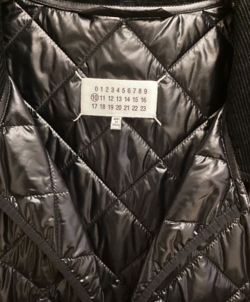 Maison Margiela（メゾンマルジェラ）Maison Margiela (メゾンマルジェラ) RECYCLED Quilted Coat(リサイクルキルティングコート) ブラック サイズ:44の古着・服飾アイテム
