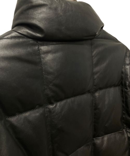 LOUIS VUITTON（ルイ ヴィトン）LOUIS VUITTON (ルイ ヴィトン) レザー2WAYダウンジャケット ブラック サイズ:38の古着・服飾アイテム