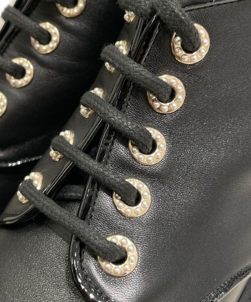 CHANEL（シャネル）CHANEL (シャネル) Coco Marc Leather Boots ブラック サイズ:37 1/2Cの古着・服飾アイテム
