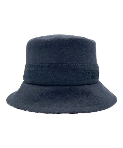 Christian Dior（クリスチャン ディオール）Christian Dior (クリスチャン ディオール) デニム ボブ ハット オブリーク ネイビー サイズ:57の古着・服飾アイテム