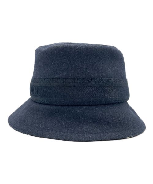 Christian Dior（クリスチャン ディオール）Christian Dior (クリスチャン ディオール) デニム ボブ ハット オブリーク ネイビー サイズ:57の古着・服飾アイテム