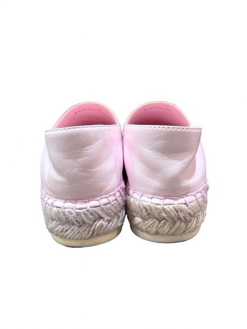 CHANEL（シャネル）CHANEL (シャネル) Coco Mark Espadrille Shoes ピンク サイズ:37の古着・服飾アイテム
