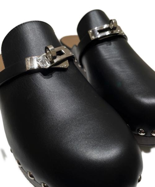 HERMES（エルメス）HERMES (エルメス) カルロッタ サンダル ブラック サイズ:36の古着・服飾アイテム