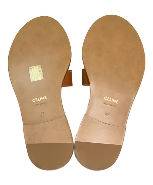 CELINE（セリーヌ）CELINE (セリーヌ) トリオンフミュール ブラウン サイズ:37の古着・服飾アイテム