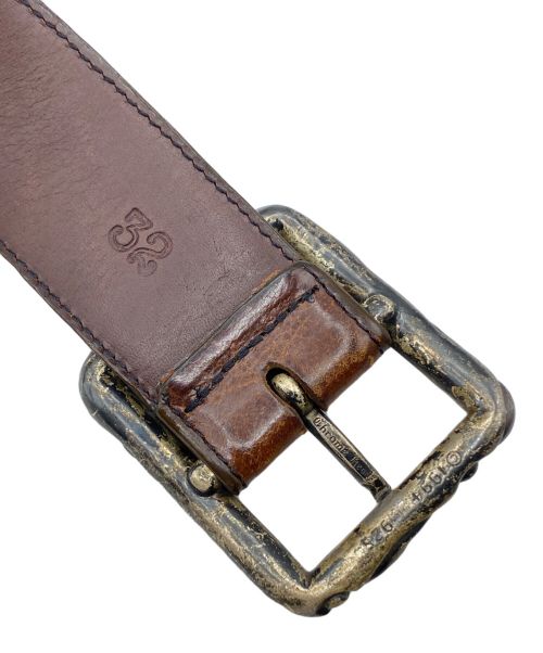 CHROME HEARTS（クロムハーツ）CHROME HEARTS (クロムハーツ) レザーベルト ブラウン サイズ:32の古着・服飾アイテム