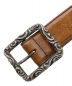 CHROME HEARTS (クロムハーツ) レザーベルト ブラウン サイズ:32：95000円