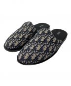 Diorディオール）の古着「SLIPPER DIOR OBLIQUE JACQUARD」｜ネイビー