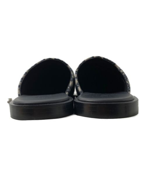 Dior（ディオール）Dior (ディオール) SLIPPER DIOR OBLIQUE JACQUARD ネイビー サイズ:42の古着・服飾アイテム