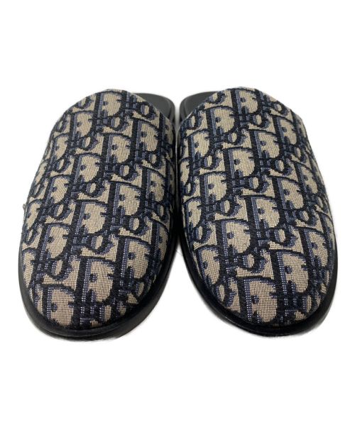 Dior（ディオール）Dior (ディオール) SLIPPER DIOR OBLIQUE JACQUARD ネイビー サイズ:42の古着・服飾アイテム