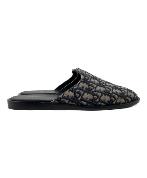 Dior（ディオール）Dior (ディオール) SLIPPER DIOR OBLIQUE JACQUARD ネイビー サイズ:42の古着・服飾アイテム