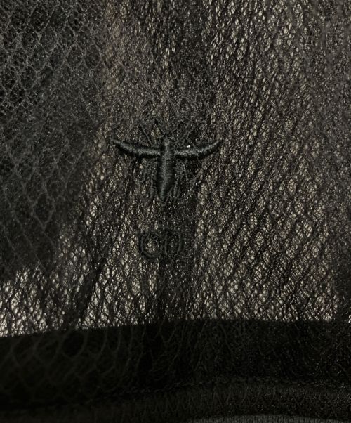 Christian Dior（クリスチャン ディオール）Christian Dior (クリスチャン ディオール) Bee刺繍 フィッシュネットボンバージャケット ブラック サイズ:IT44の古着・服飾アイテム