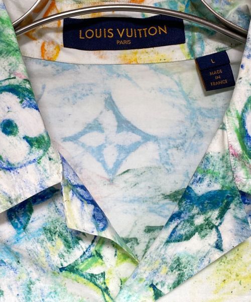 LOUIS VUITTON（ルイ ヴィトン）LOUIS VUITTON (ルイ ヴィトン) パステルモノグラムオープンカラーシャツ マルチカラー サイズ:Lの古着・服飾アイテム