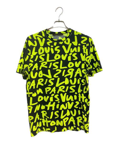 LOUIS VUITTON（ルイ ヴィトン）LOUIS VUITTON (ルイ ヴィトン) モノグラムグラフィティTシャツ ブラック×イエロー サイズ:Sの古着・服飾アイテム