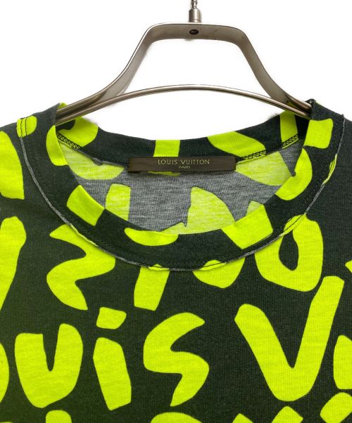 LOUIS VUITTON（ルイ ヴィトン）LOUIS VUITTON (ルイ ヴィトン) モノグラムグラフィティTシャツ ブラック×イエロー サイズ:Sの古着・服飾アイテム