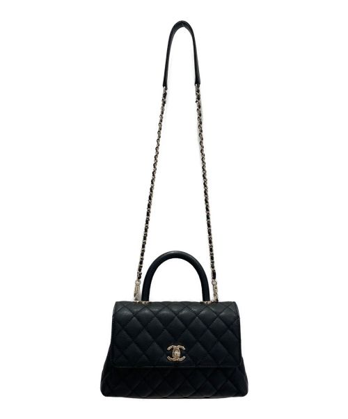 CHANEL（シャネル）CHANEL (シャネル) ココハンドル ブラック×ゴールドの古着・服飾アイテム