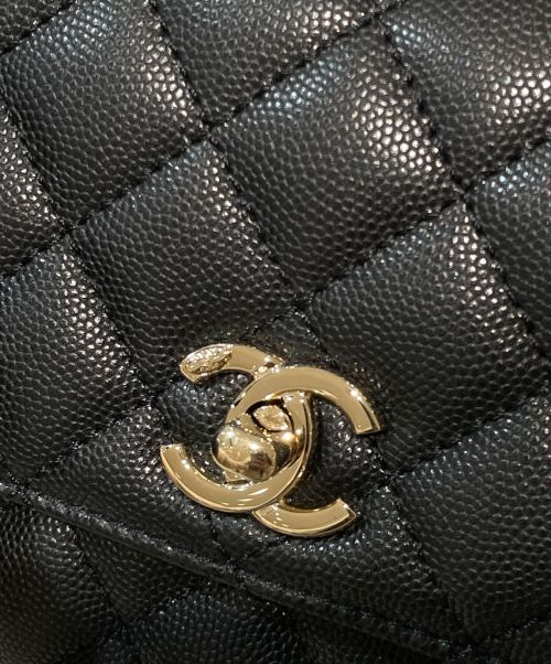 CHANEL（シャネル）CHANEL (シャネル) ココハンドル ブラック×ゴールドの古着・服飾アイテム