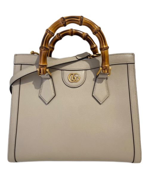 GUCCI（グッチ）GUCCI (グッチ) ダイアナスモールトートバッグ ベージュの古着・服飾アイテム