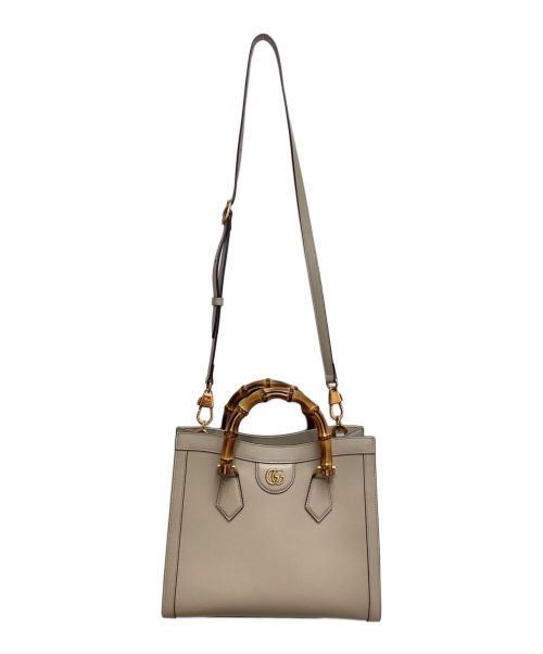 GUCCI（グッチ）GUCCI (グッチ) ダイアナスモールトートバッグ ベージュの古着・服飾アイテム
