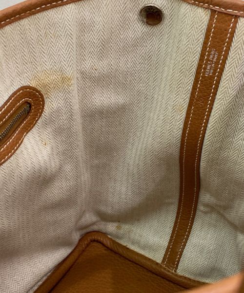HERMES（エルメス）HERMES (エルメス) ガーデンパーティPM/トートバッグ ゴールド サイズ:PMの古着・服飾アイテム