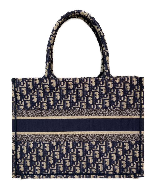 Christian Dior（クリスチャン ディオール）Christian Dior (クリスチャン ディオール) BOOK TOTE MEDIUM ネイビー サイズ:ミディアムの古着・服飾アイテム