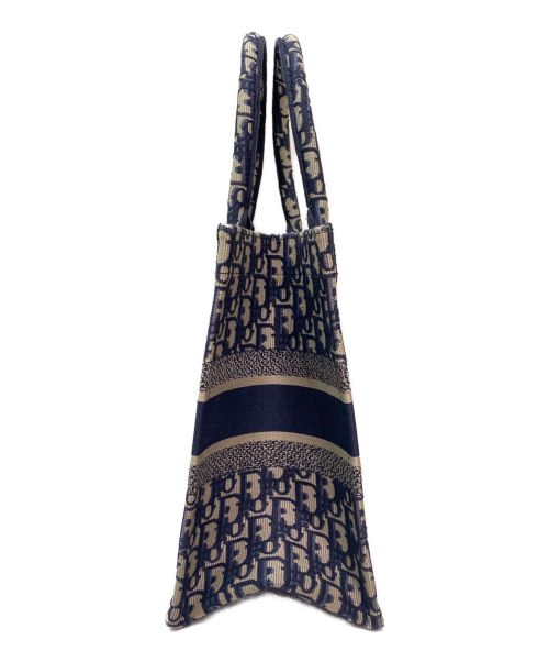 Christian Dior（クリスチャン ディオール）Christian Dior (クリスチャン ディオール) BOOK TOTE MEDIUM ネイビー サイズ:ミディアムの古着・服飾アイテム