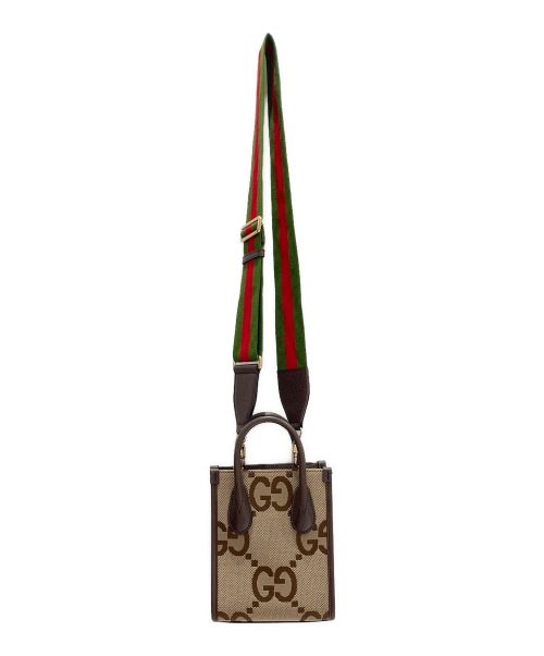 GUCCI（グッチ）GUCCI (グッチ) ジャンボGGミニトートバッグ ベージュ サイズ:ミニの古着・服飾アイテム