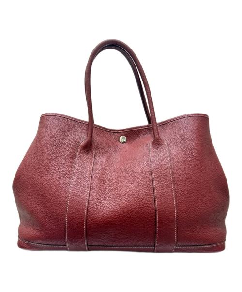 HERMES（エルメス）HERMES (エルメス) ガーデンパーティPM ルージュアッシュ ▢Q:2013年 ルージュアッシュ サイズ:PMの古着・服飾アイテム