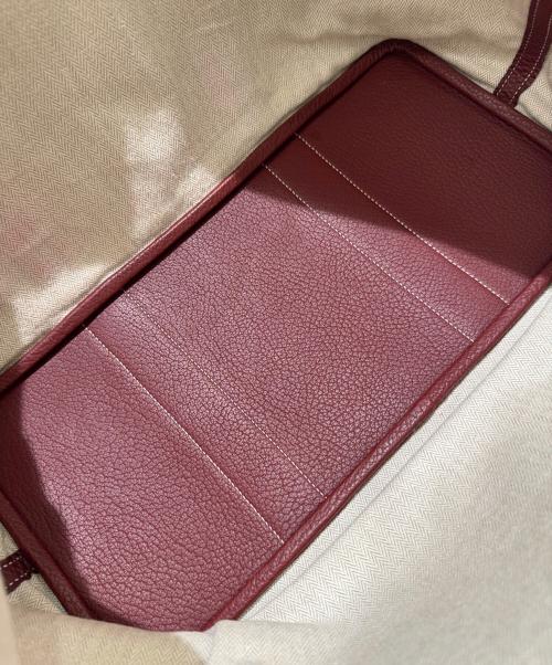 HERMES（エルメス）HERMES (エルメス) ガーデンパーティPM ルージュアッシュ ▢Q:2013年 ルージュアッシュ サイズ:PMの古着・服飾アイテム