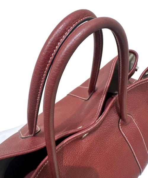 HERMES（エルメス）HERMES (エルメス) ガーデンパーティPM ルージュアッシュ ▢Q:2013年 ルージュアッシュ サイズ:PMの古着・服飾アイテム